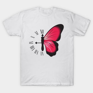 Butterfly clock art T-Shirt